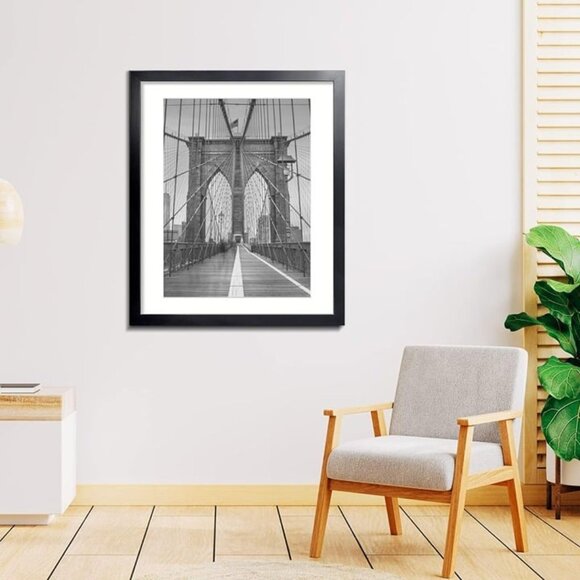 Home 22x28 Picture Frame Black Poster Display 18x24 with Mat or full Without Mat - Picture 7 of 7